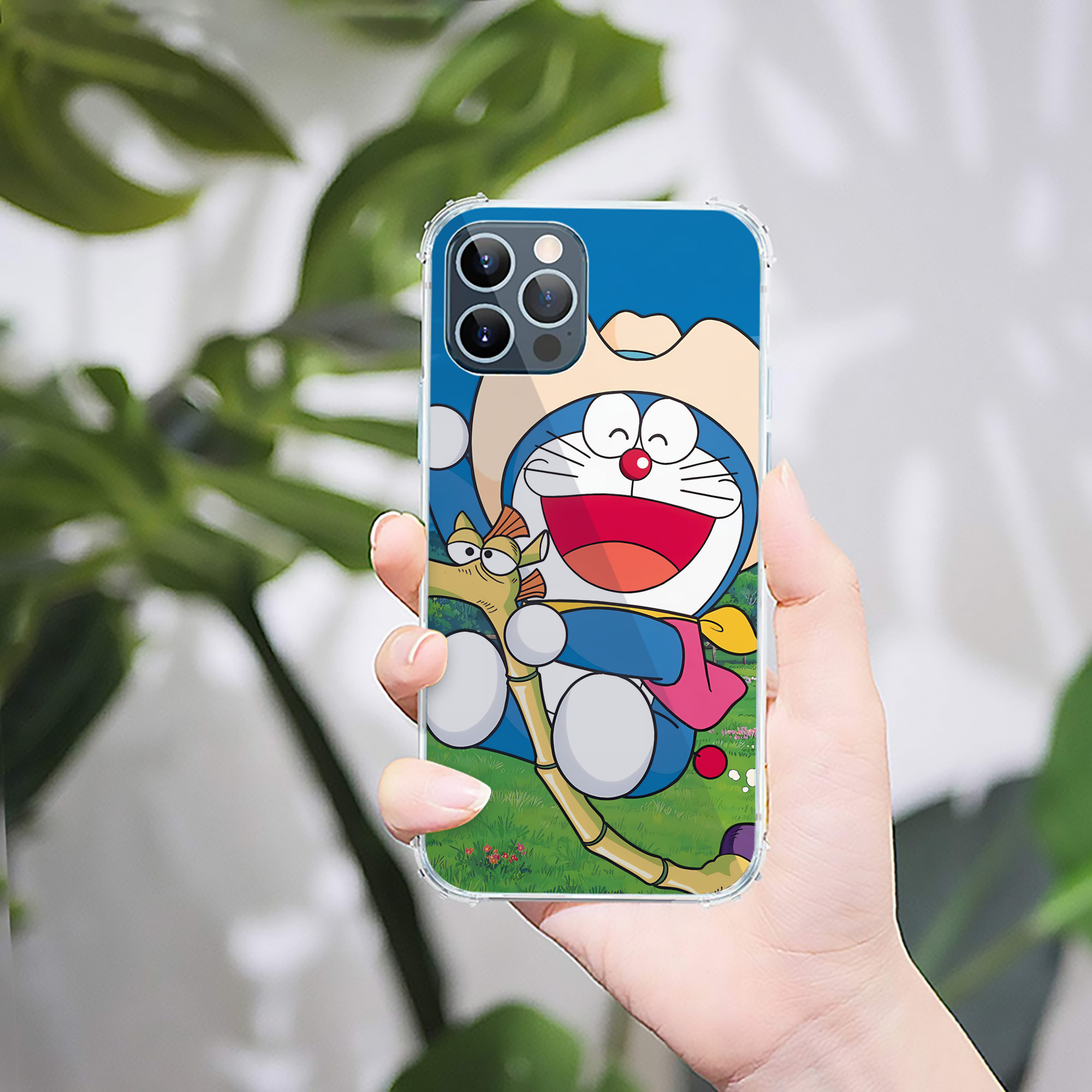 （画像用） ドラえもん Doraemon 【iPhone 12シリーズ対応】透明スマホケース（クリアソフトケース）